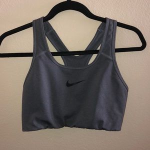 Gray Nike Sports Bra